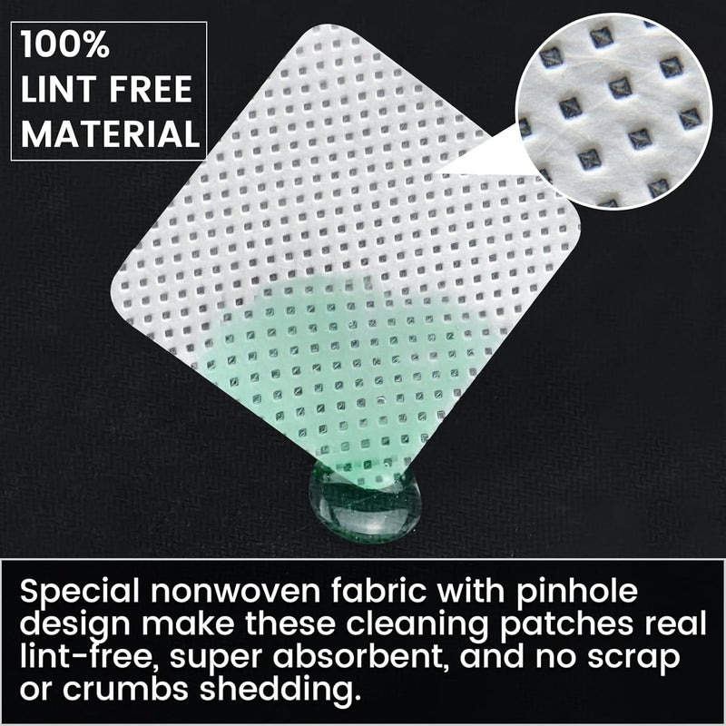PINGMIC Gun Cleaning Supplies, 2" Lint Free Patches, Highly Absorbent Square Cloth, Fit for Most Caliber Gun Cleaning Kit - Image 2
